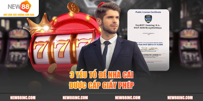 3 giấy phép hoạt động hiện có của nhà cái
