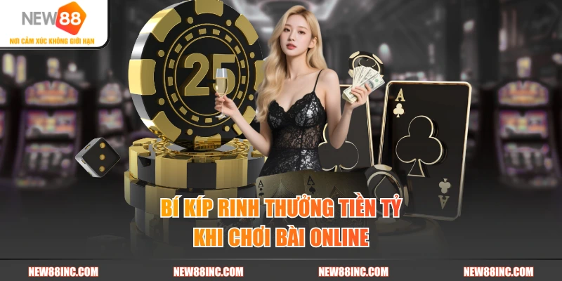 Bí kíp rinh thưởng tiền tỷ khi chơi bài online