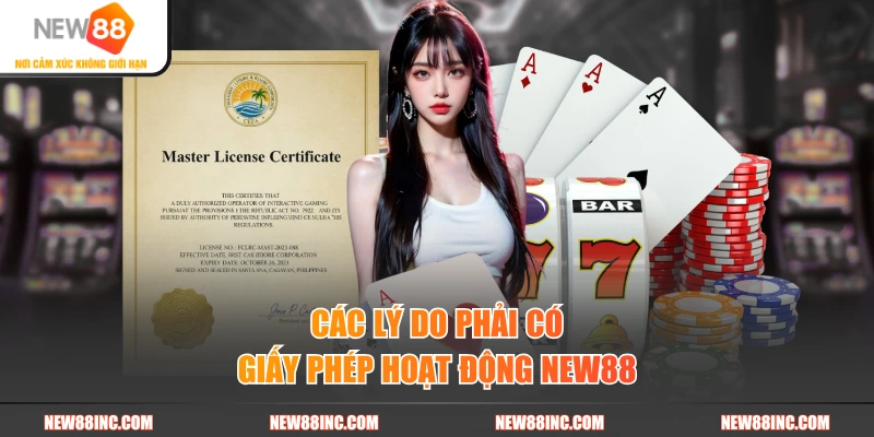 Các lý do phải có giấy phép hoạt động New88