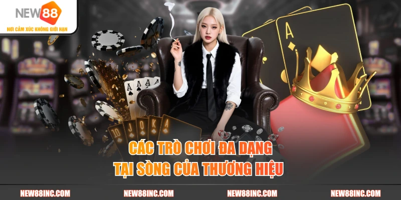 Các trò chơi đa dạng tại sòng của thương hiệu
